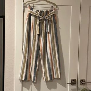 Madewell Wide Leg Crop with Paperbag Waist